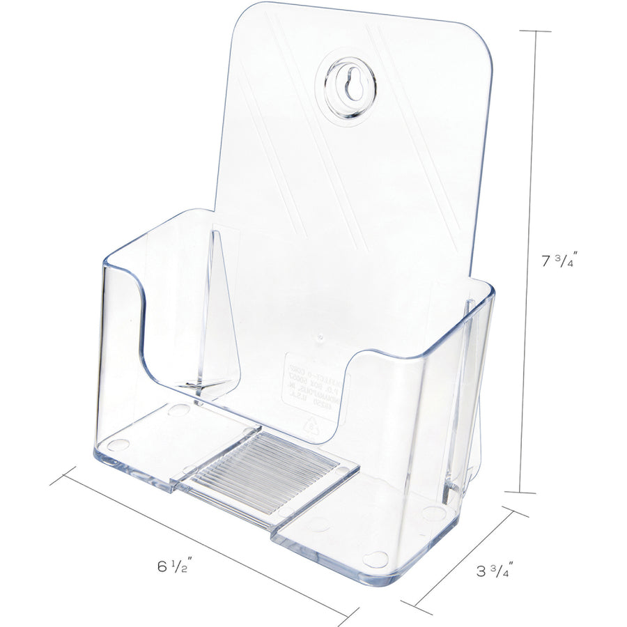 Deflecto Single Compartment DocuHolder - 1 Compartment(s) - 7.75" Height x 6.50" Width x 3.75" Depth - Desktop - Booklet
