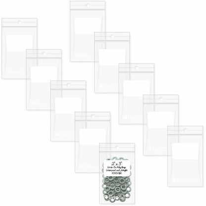 C-Line Write-On Reclosable Small Parts Bags - 3" Length x 2" Width - Clear - Poly - Multipurpose - 1000 / Carton