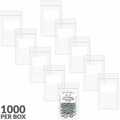 C-Line Write-On Reclosable Small Parts Bags - 3" Length x 2" Width - Clear - Poly - Multipurpose - 1000 / Carton