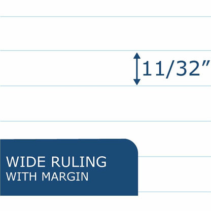 Roaring Spring Wide Ruled Flexible Cover Composition Book - 36 Sheets - 72 Pages - Printed - Sewn/Tapebound - Both Side 