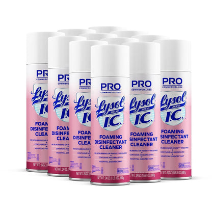 Lysol I.C. Foam Disinfectant - For Hospital, Multi Surface, Multipurpose - Ready-To-Use - Aerosol - 24 fl oz (0.8 quart)