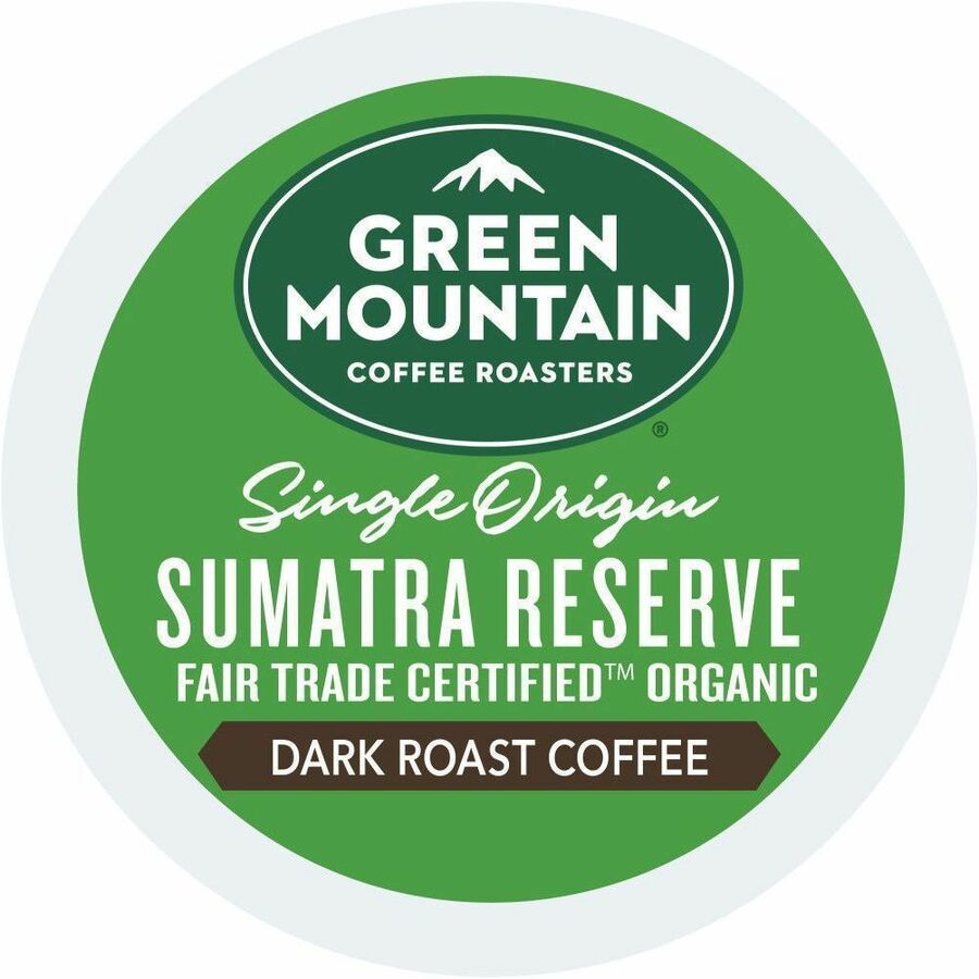Green Mountain Coffee Roasters® K-Cup Sumatra Reserve Coffee - Compatible with Keurig Brewer - Regular - Dark - 24 K-Cup