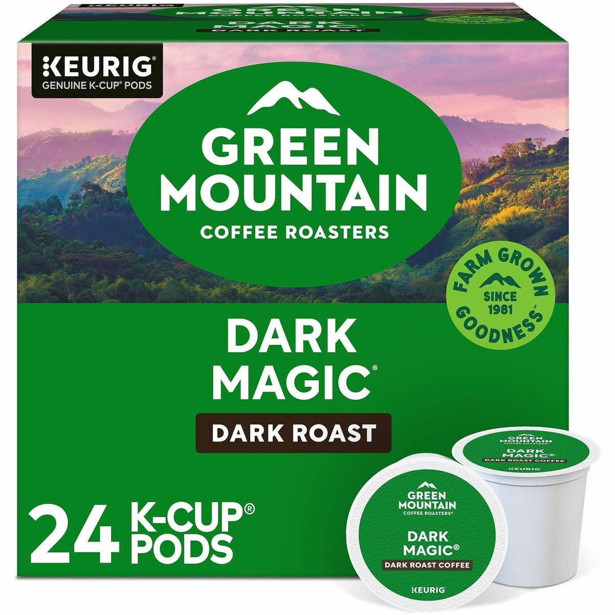 Green Mountain Coffee Roasters® K-Cup Dark Magic Coffee - Compatible with Keurig Brewer - Regular - Dark - K-Cup - Dark 