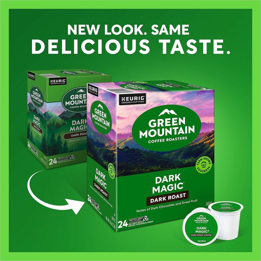 Green Mountain Coffee Roasters® K-Cup Dark Magic Coffee - Compatible with Keurig Brewer - Regular - Dark - K-Cup - Dark 