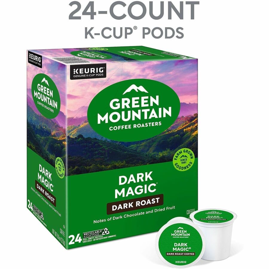 Green Mountain Coffee Roasters® K-Cup Dark Magic Coffee - Compatible with Keurig Brewer - Regular - Dark - K-Cup - Dark 