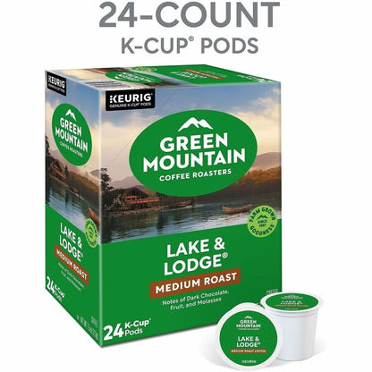 Green Mountain Coffee Roasters® K-Cup Lake & Lodge Coffee - Compatible with Keurig Brewer - Regular - Medium - K-Cup - 2