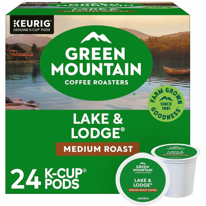 Green Mountain Coffee Roasters® K-Cup Lake & Lodge Coffee - Compatible with Keurig Brewer - Regular - Medium - K-Cup - 2