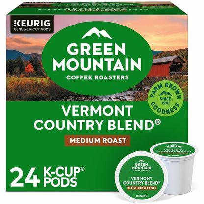 Green Mountain Coffee Roasters® K-Cup Vermont Country Blend Coffee - Compatible with Keurig Brewer - Regular - Medium - 