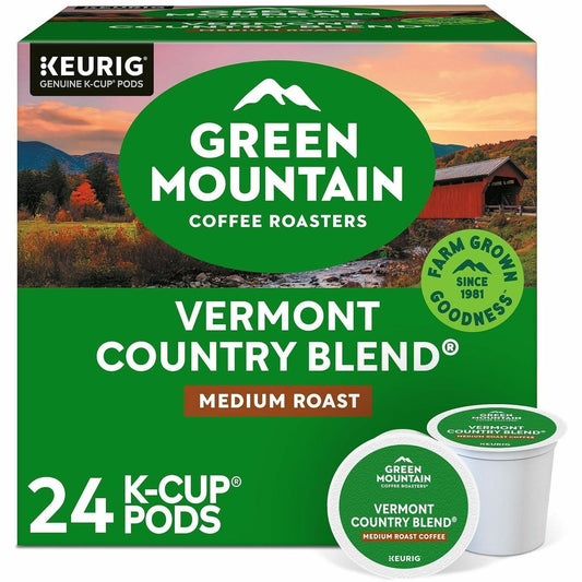 Green Mountain Coffee Roasters® K-Cup Vermont Country Blend Coffee - Compatible with Keurig Brewer - Regular - Medium - 