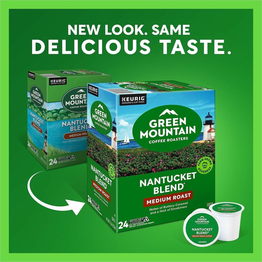 Green Mountain Coffee Roasters® K-Cup Nantucket Blend Coffee - Compatible with Keurig Brewer - Regular - Medium - K-Cup 