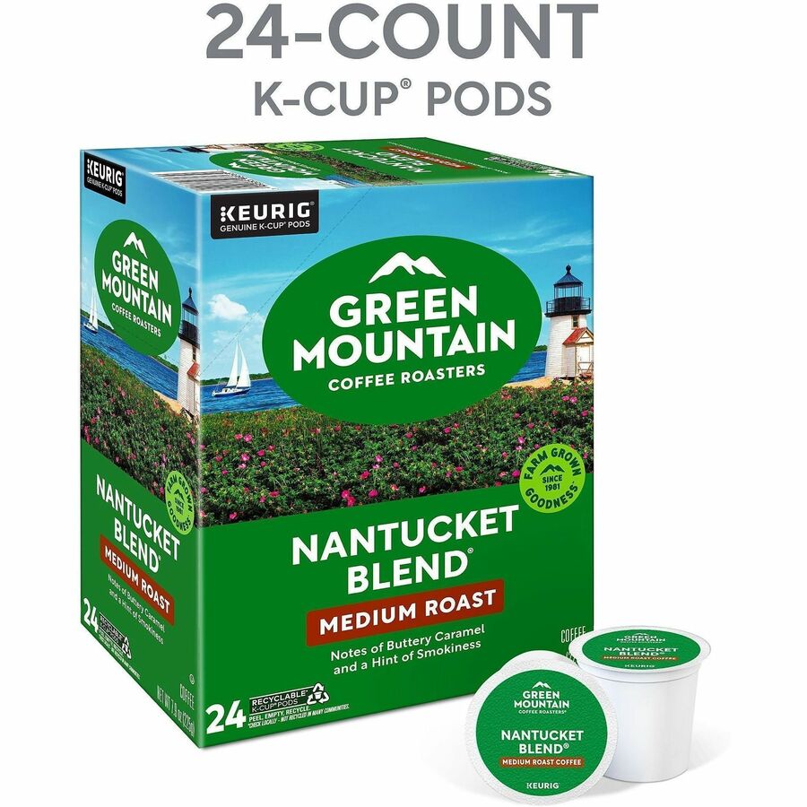 Green Mountain Coffee Roasters® K-Cup Nantucket Blend Coffee - Compatible with Keurig Brewer - Regular - Medium - K-Cup 