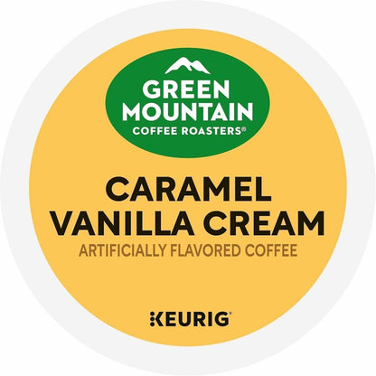 Green Mountain Coffee Roasters® K-Cup Caramel Vanilla Cream Coffee - Compatible with Keurig Brewer - Regular - K-Cup - 2