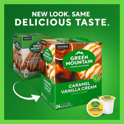 Green Mountain Coffee Roasters® K-Cup Caramel Vanilla Cream Coffee - Compatible with Keurig Brewer - Regular - K-Cup - 2