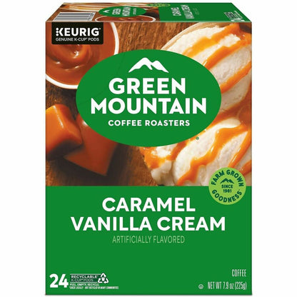 Green Mountain Coffee Roasters® K-Cup Caramel Vanilla Cream Coffee - Compatible with Keurig Brewer - Regular - K-Cup - 2