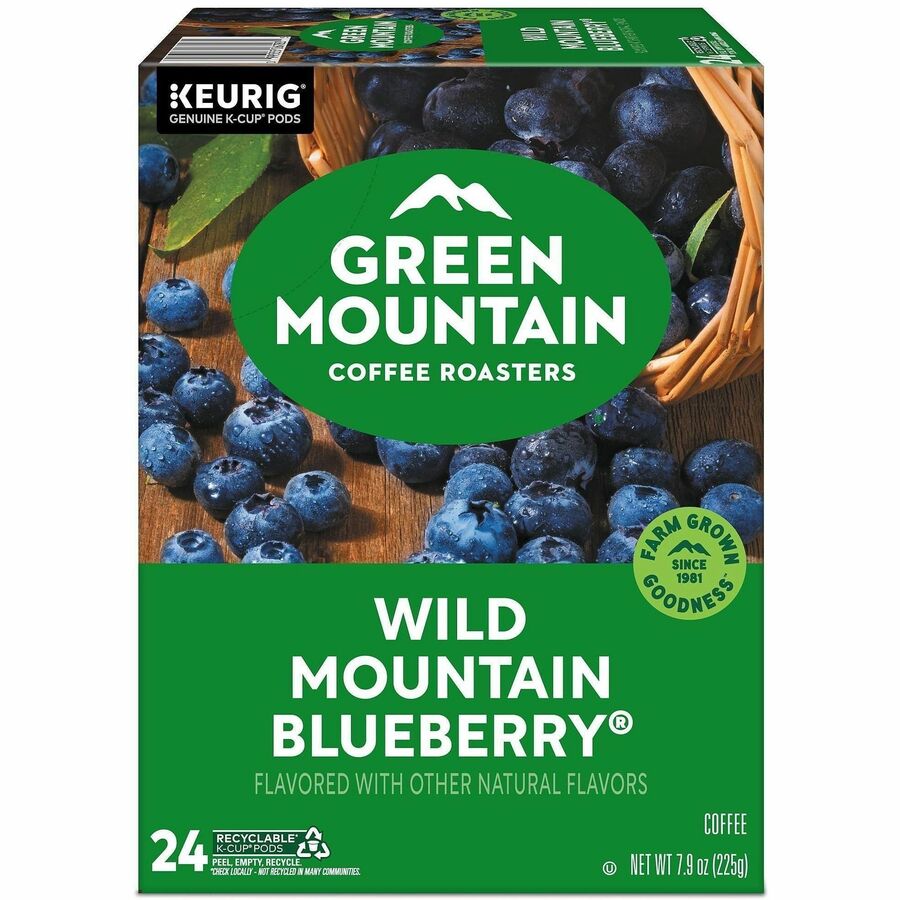 Green Mountain Coffee Roasters® K-Cup Wild Mountain Blueberry Coffee - Compatible with Keurig Brewer - Regular - K-Cup -