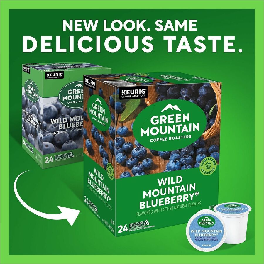 Green Mountain Coffee Roasters® K-Cup Wild Mountain Blueberry Coffee - Compatible with Keurig Brewer - Regular - K-Cup -