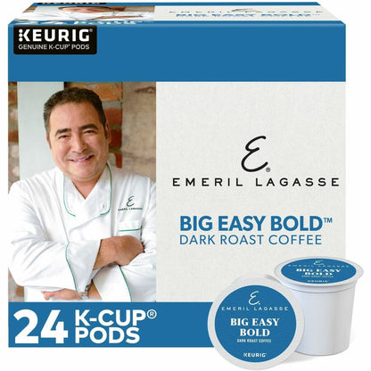 Emeril's K-Cup Big Easy Bold Coffee - Compatible with Keurig Brewer - Regular - Dark - K-Cup - Roasted - Kosher - 24 / B