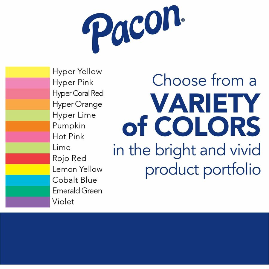 Pacon Kaleidoscope Multipurpose Paper - Cobalt Blue - Letter - 8 1/2" x 11" - 24 lb Basis Weight - Sustainable Forestry 