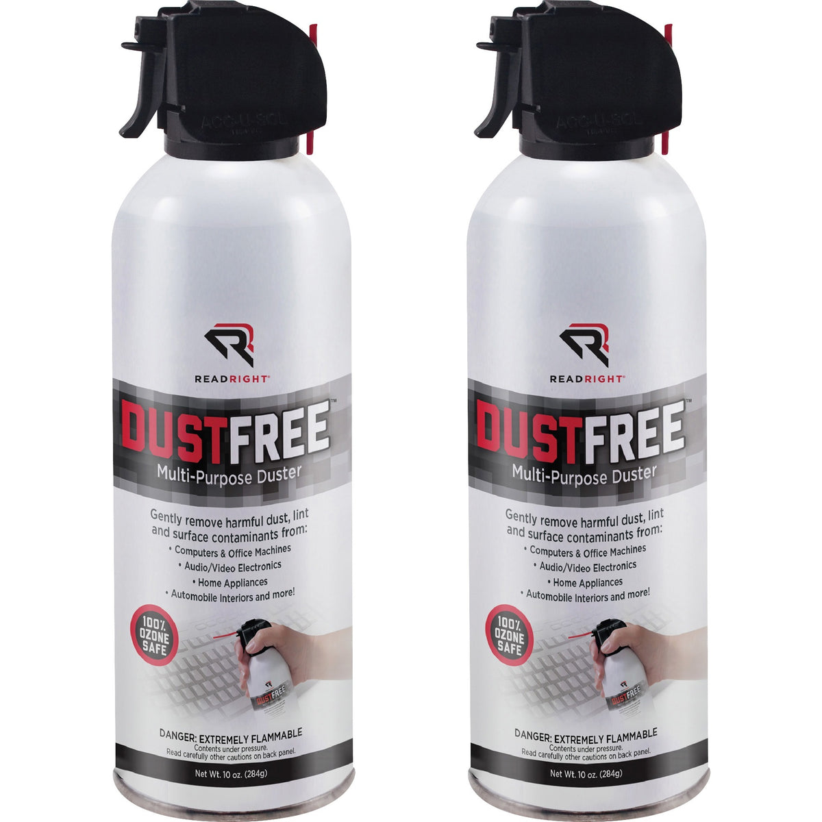 Read Right Dust-Free Multi-purpose Dusters - For Keyboard, Desktop Computer, Home/Office Equipment - Ozone-safe - 2 / Pa