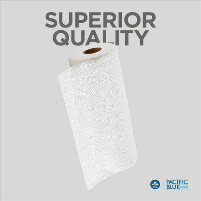 Pacific Blue Select Paper Towel Roll by GP Pro - 2 Ply - 11" Width x 8.80" Length - 100 Sheets/Roll - 4.80" Roll Diamete