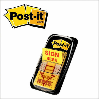 Post-it® Message Flag Value Pack - 600 - 1" Flag/Note Width x 1 3/4" Flag/Note Length - Rectangle, Arrow - Unruled - SIG