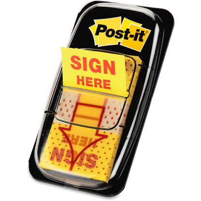 Post-it® Message Flag Value Pack - 600 - 1" Flag/Note Width x 1 3/4" Flag/Note Length - Rectangle, Arrow - Unruled - SIG