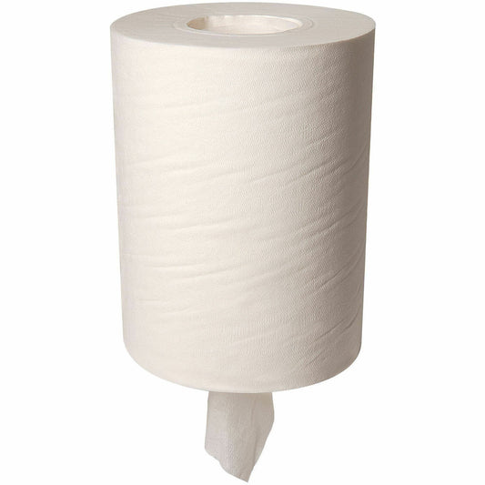 SofPull Centerpull Junior Capacity Paper Towels - 1 Ply - 12" Width x 7.80" Length - 225 Sheets/Roll - White/ - 8 / Cart