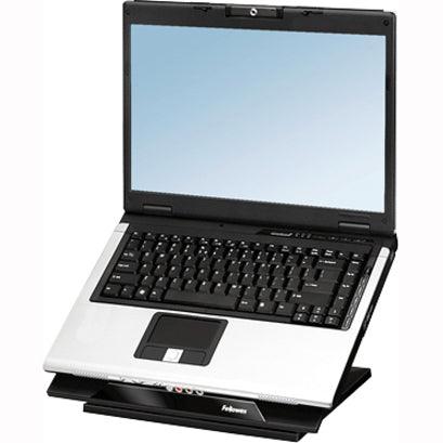 Fellowes Designer Suites Laptop Riser - Up to 17" Screen Support - 25 lb Load Capacity - 4" Height x 13.19" Width x 11.1