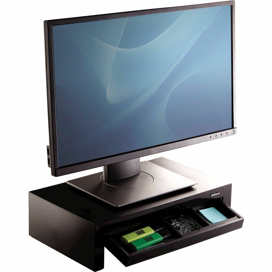 Fellowes Designer Suites Monitor Riser - Up to 21" Screen Support - 40 lb Load Capacity - 4.38" Height x 16" Width x 9.3