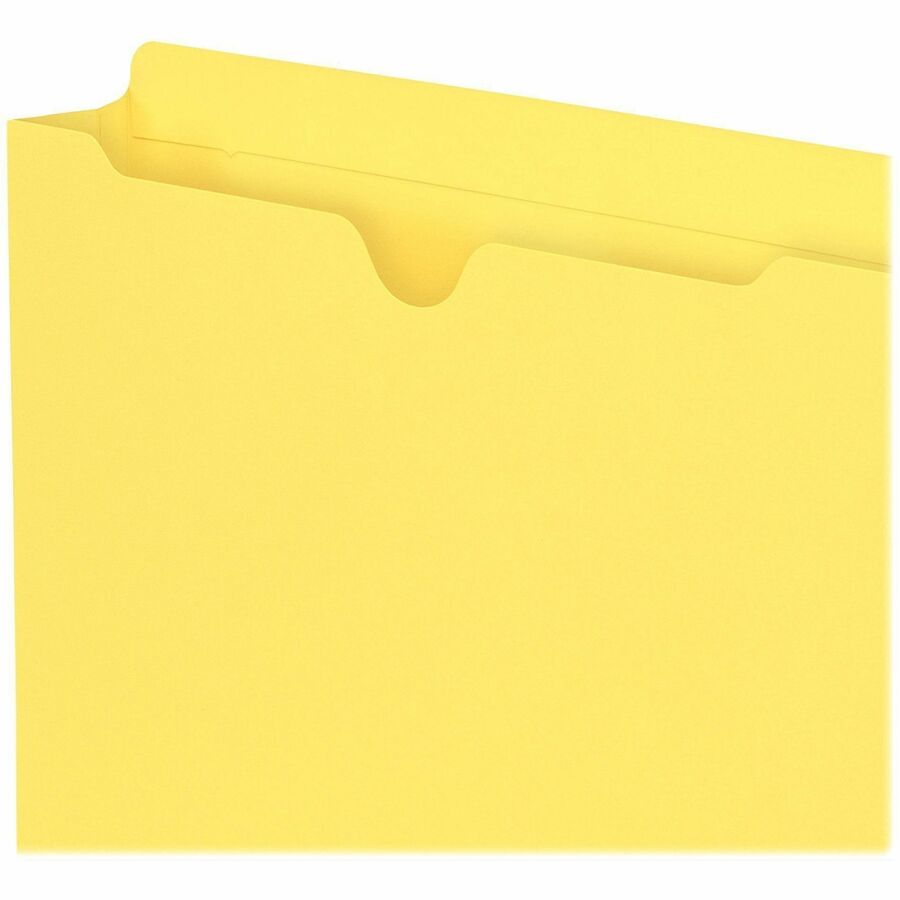 Smead Colored Straight Tab Cut Letter Recycled File Jacket - 8 1/2" x 11" - 2" Expansion - 11 pt. - 2 Plys - 10 / Pack