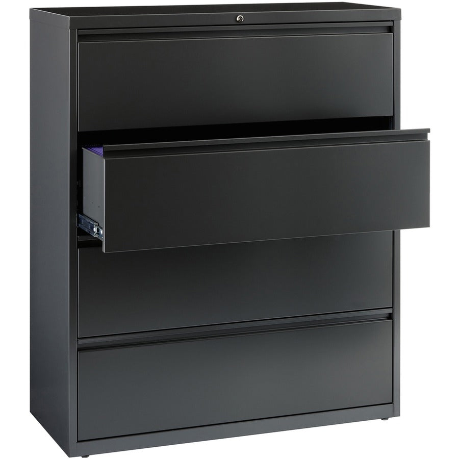 Lorell Fortress Series Lateral File - 42" Width x 18.6" Depth x 52.5" Height - 4 x Drawer(s) - Legal, Letter, A4 - Later