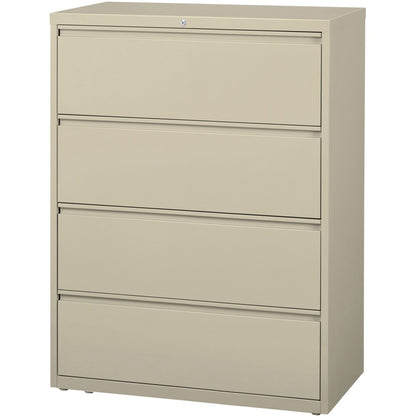 Lorell Fortress Series Lateral File - 42" Width x 18.6" Depth x 52.5" Height - 4 x Drawer(s) for File - Legal, Letter, A