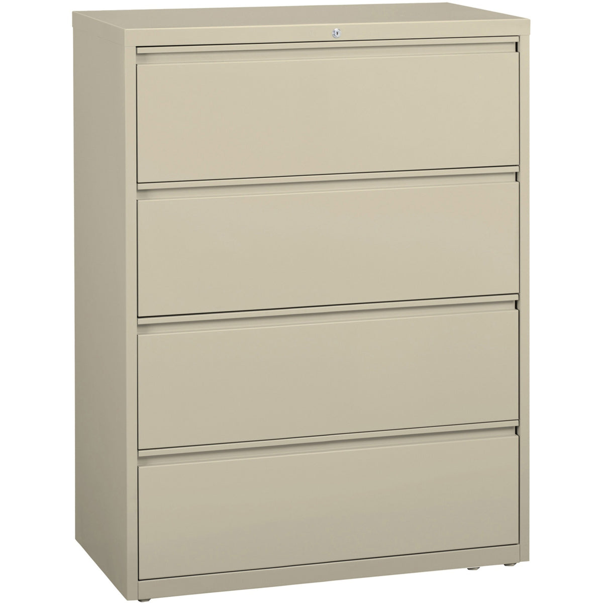 Lorell Fortress Series Lateral File - 42" Width x 18.6" Depth x 52.5" Height - 4 x Drawer(s) for File - Legal, Letter, A