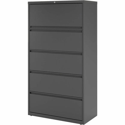 Lorell Fortress Series Lateral File - 36" Width x 18.6" Depth x 67.7" Height - 5 x Drawer(s) - Legal, Letter, A4 - Later