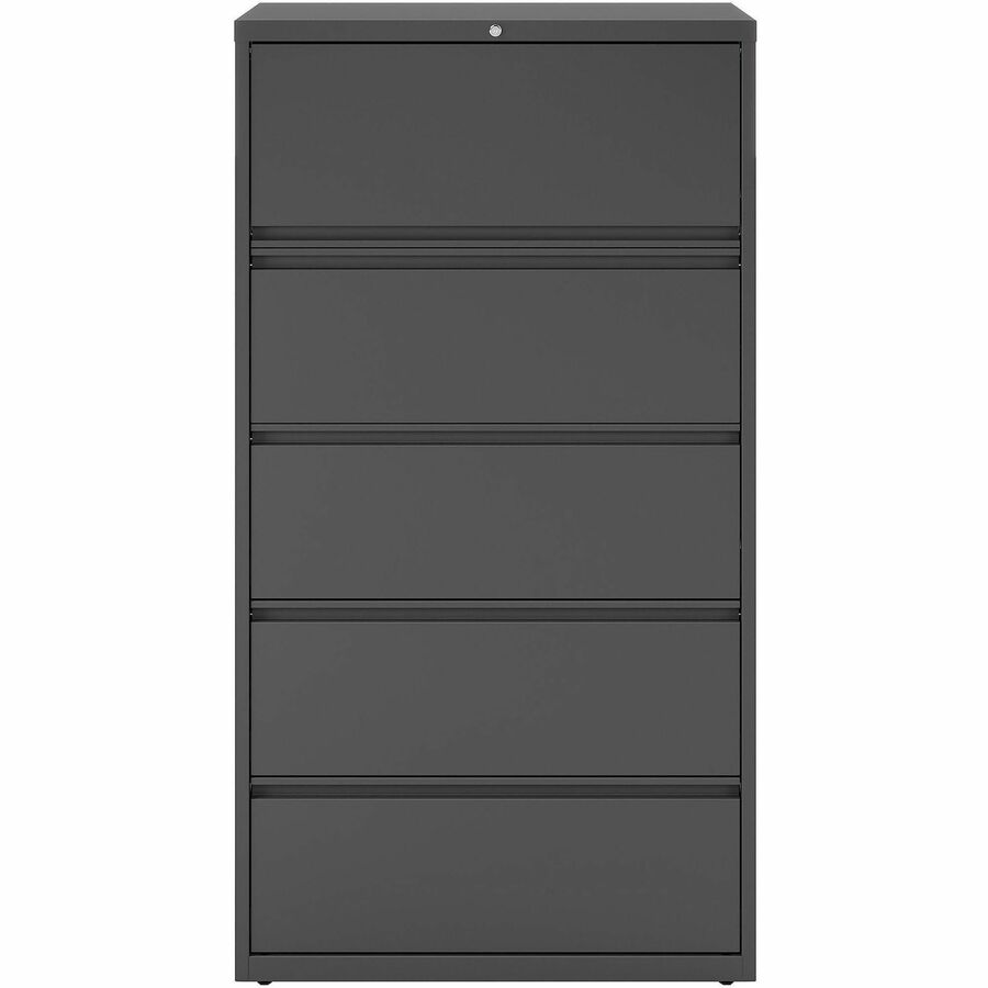 Lorell Fortress Series Lateral File - 36" Width x 18.6" Depth x 67.7" Height - 5 x Drawer(s) - Legal, Letter, A4 - Later