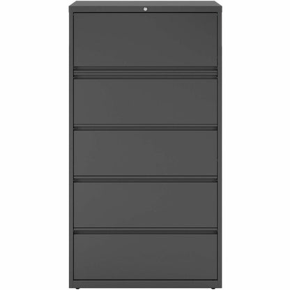 Lorell Fortress Series Lateral File - 36" Width x 18.6" Depth x 67.7" Height - 5 x Drawer(s) - Legal, Letter, A4 - Later