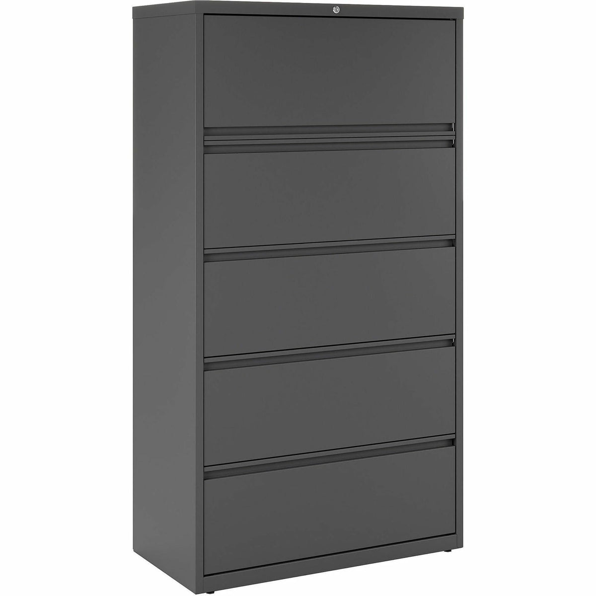 Lorell Fortress Series Lateral File - 36" Width x 18.6" Depth x 67.7" Height - 5 x Drawer(s) - Legal, Letter, A4 - Later