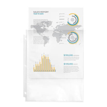 Avery® Standard Weight Sheet Protectors - 10 x Sheet Capacity - For Letter 8 1/2" x 11" Sheet - 3 x Holes - Ring Binder 