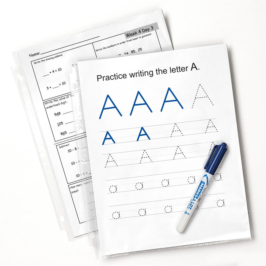 Avery® Standard Weight Sheet Protectors - 10 x Sheet Capacity - For Letter 8 1/2" x 11" Sheet - 3 x Holes - Ring Binder 