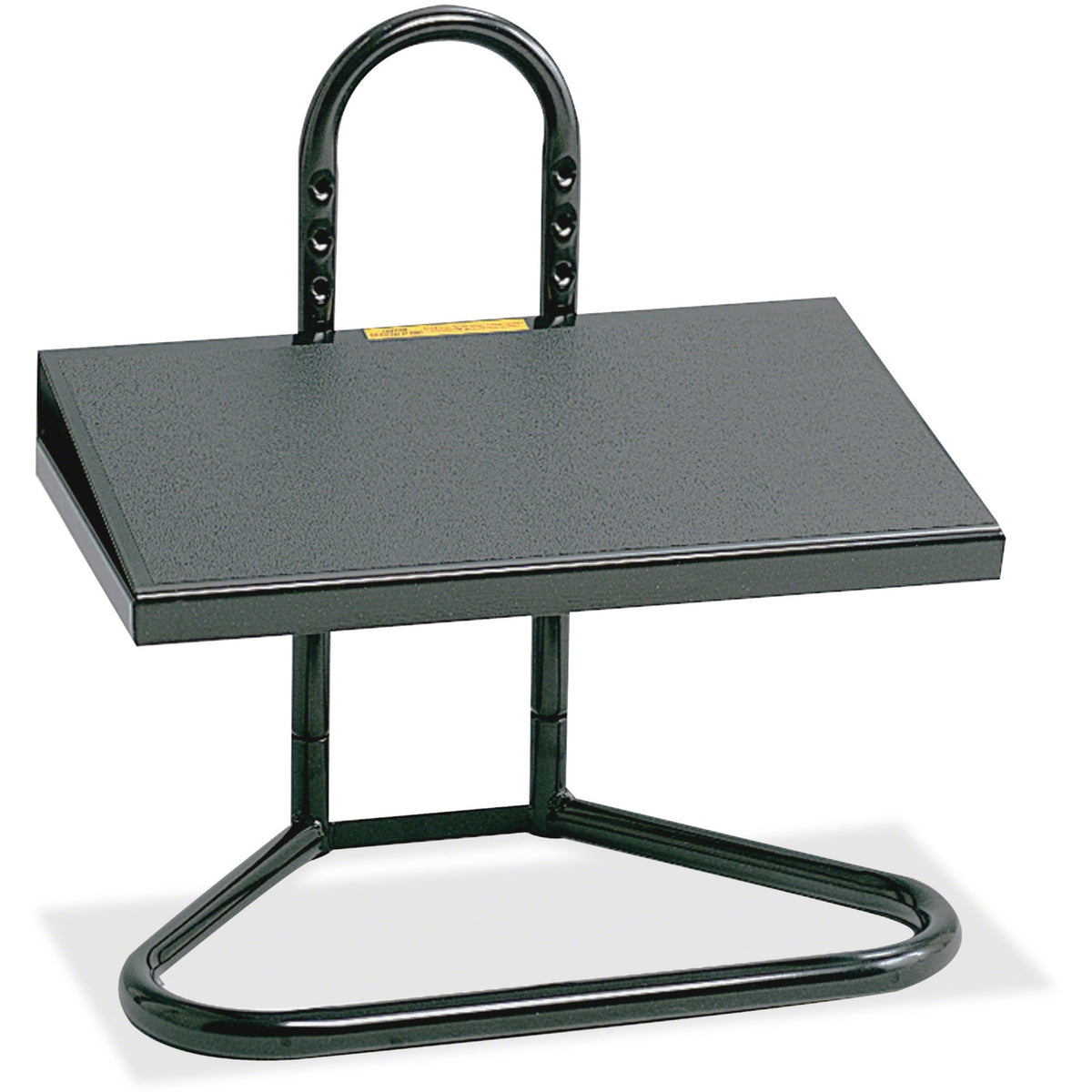 Safco Adjustable Footrest - 8° Tilt - Black - 1 Each