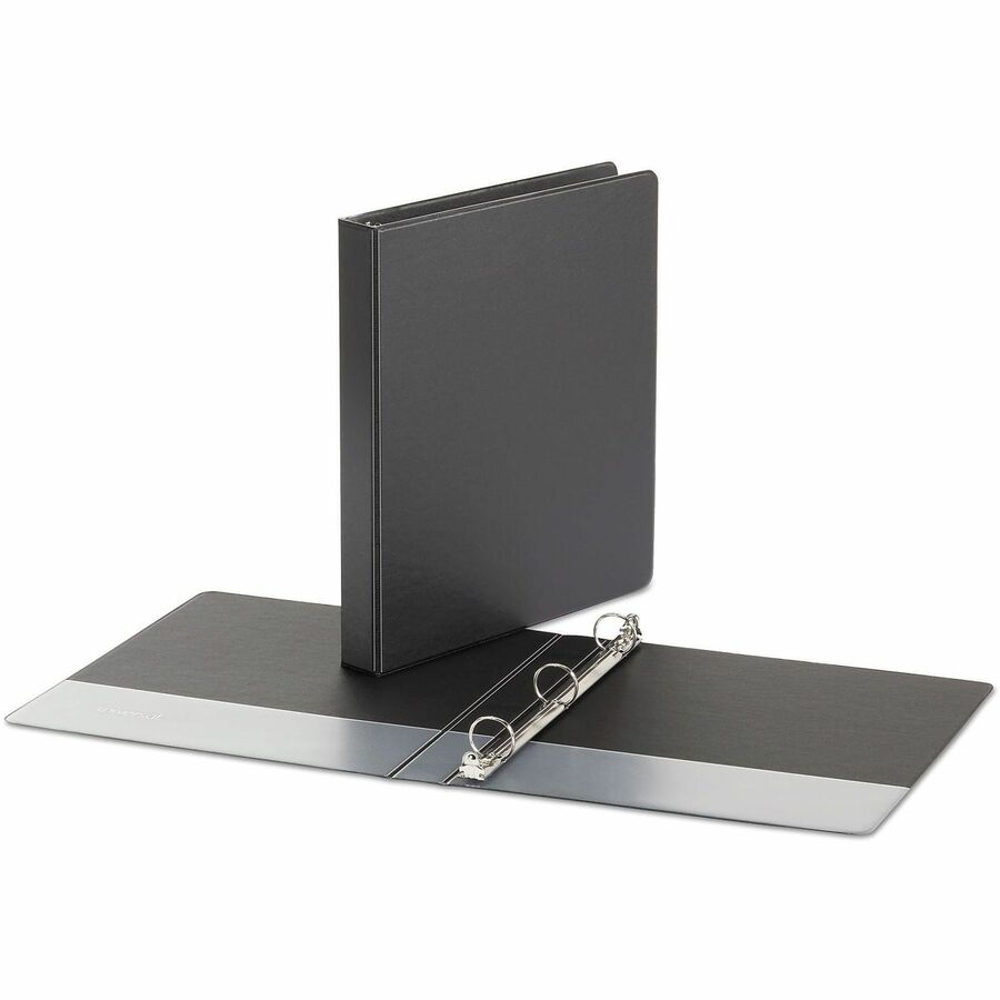 Universal Economy Non-View Round Ring Binder, 3 Rings, 1" Capacity, 11 x 8.5, Black - 1" Binder Capacity - 175 Sheet Cap