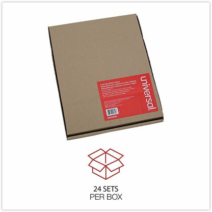 Universal Index Divider - 24 x Divider(s) - 8 Blank Side Tab(s) - 8.5" Divider Width x 11" Divider Length - Letter - 3 H