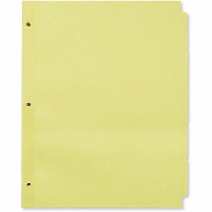 Universal Self-Tab Index Dividers, 5-Tab, 11 x 8.5, Buff, 36 / Boxs - 36 x Divider(s) - 5 Blank Side Tab(s)