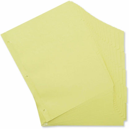 Universal Self-Tab Index Dividers, 5-Tab, 11 x 8.5, Buff, 36 / Boxs - 36 x Divider(s) - 5 Blank Side Tab(s)
