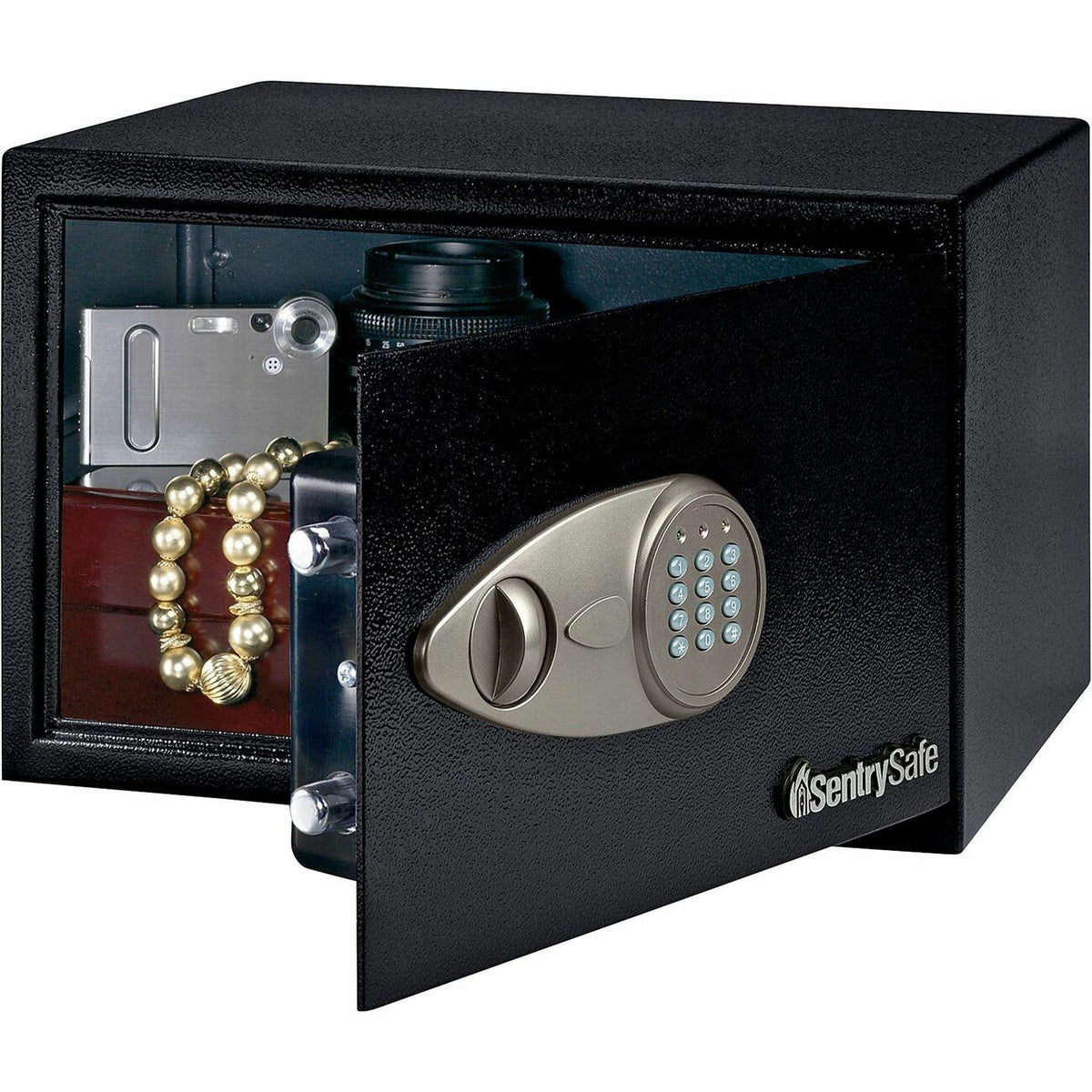 Sentry Safe Small Security Safe with Electronic Lock - 0.50 ft³ - Key Lock - 2 Live-locking Bolt(s)