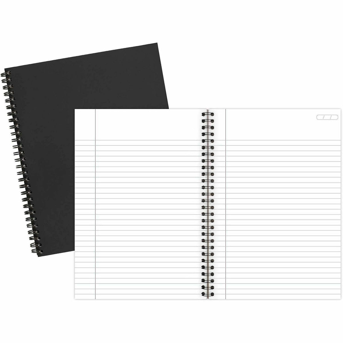 Mead Legal Business Notebook - 80 Sheets - Wire Bound - 0.28" Ruled - 20 lb Basis Weight - 6" x 9 1/2" Sheet Size - Whit