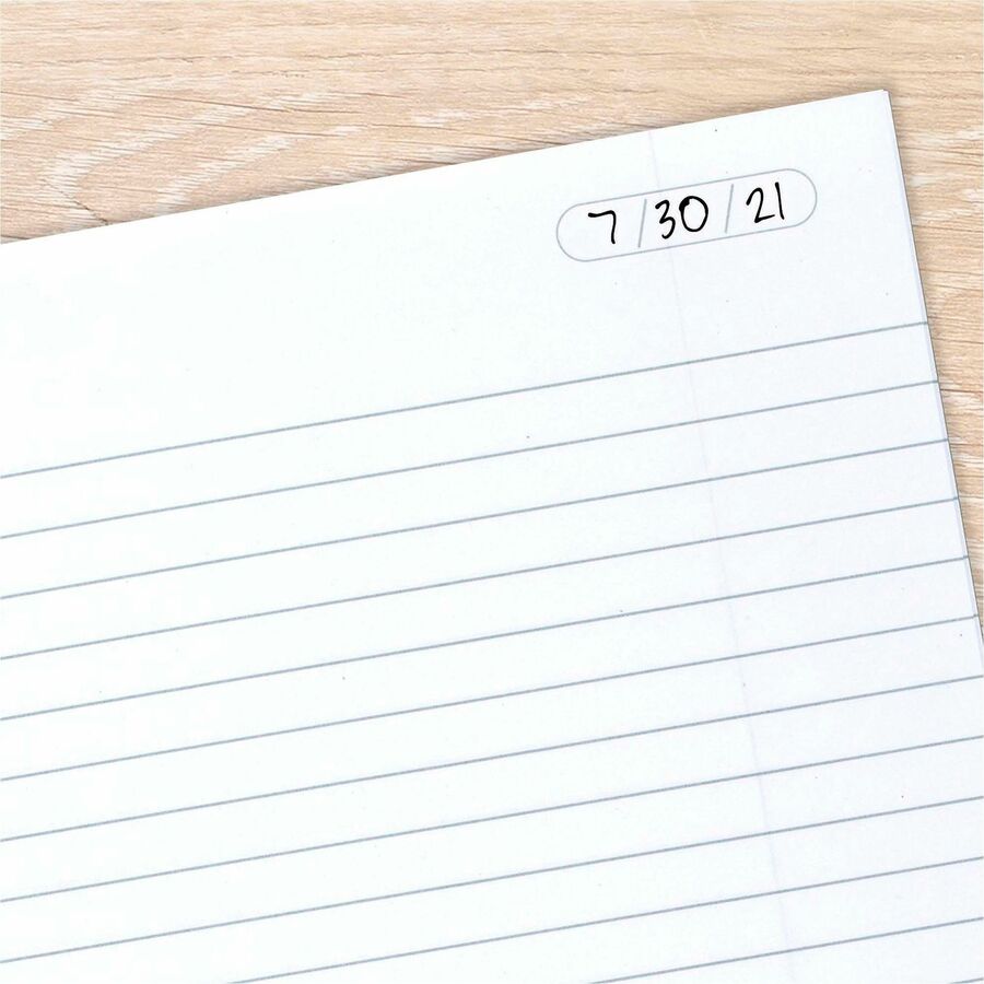 Mead Legal Business Notebook - 80 Sheets - Wire Bound - 0.28" Ruled - 20 lb Basis Weight - 6" x 9 1/2" Sheet Size - Whit