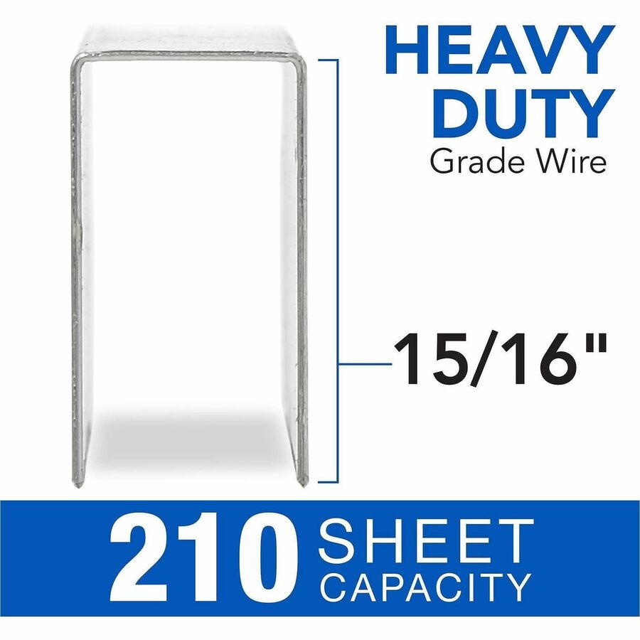 Swingline Premium Heavy-Duty Staples - Heavy Duty - 15/16" Leg - Holds 210 Sheet(s) - for Paper - Heavy Duty, Chisel Poi