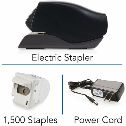 Swingline 502e Desktop Electric Stapler - Staples Upto 25 Sheet - Holds Upto 1500 Staple - Black - 1 Each