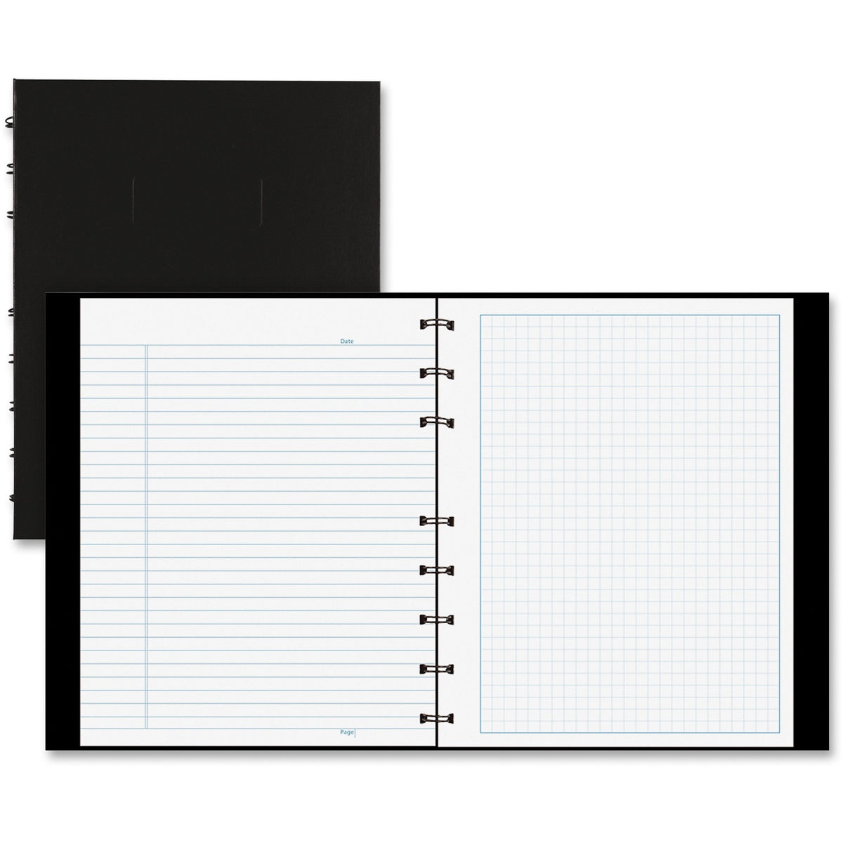 Blueline NotePro Ruled Notebook - Julian Dates - Daily - 7:00 AM to 8:00 PM - Half-hourly - 7 5/8" x 9 1/2" Sheet Size -